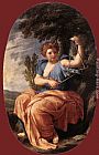 Eustache Le Sueur The Muse Terpsichore painting